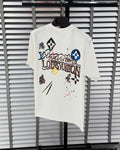 New Ink splashing print t-shirt