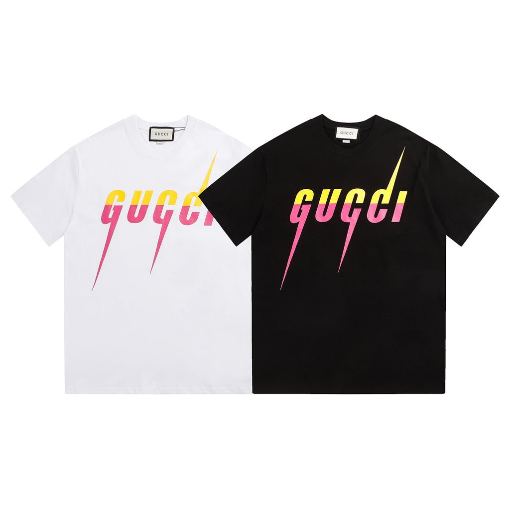 Lightning print T-shirt