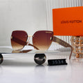 Diamond Star Rimless Sunglasses with Clover Detail (Model 3534)
