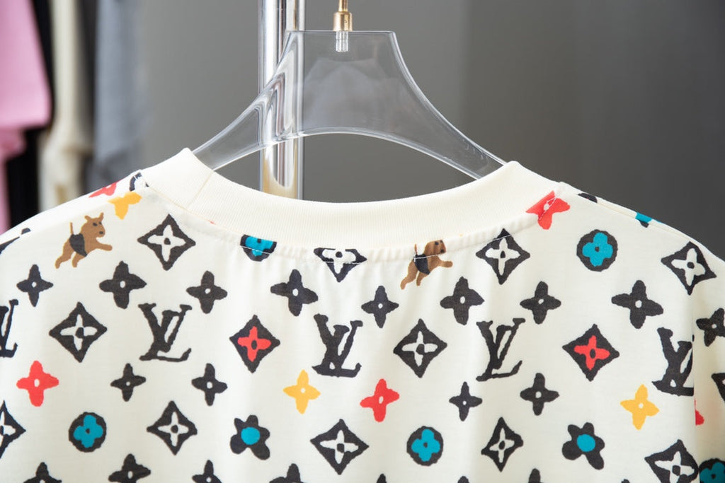 Puppy co-branded printed T-shirt